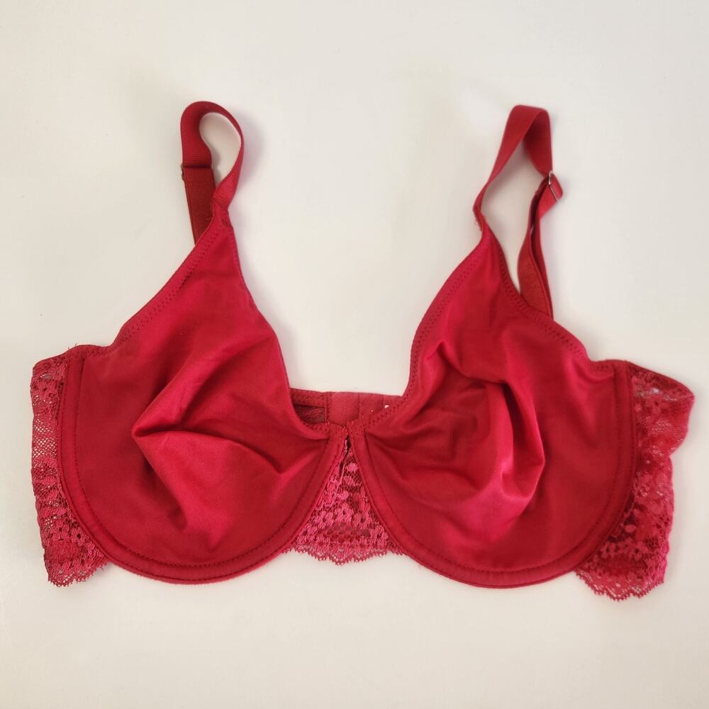 Wacoal Hidden Charms Underwire Bra Lot of 2 34D Pink Red 65108 - Picture 2 of 6